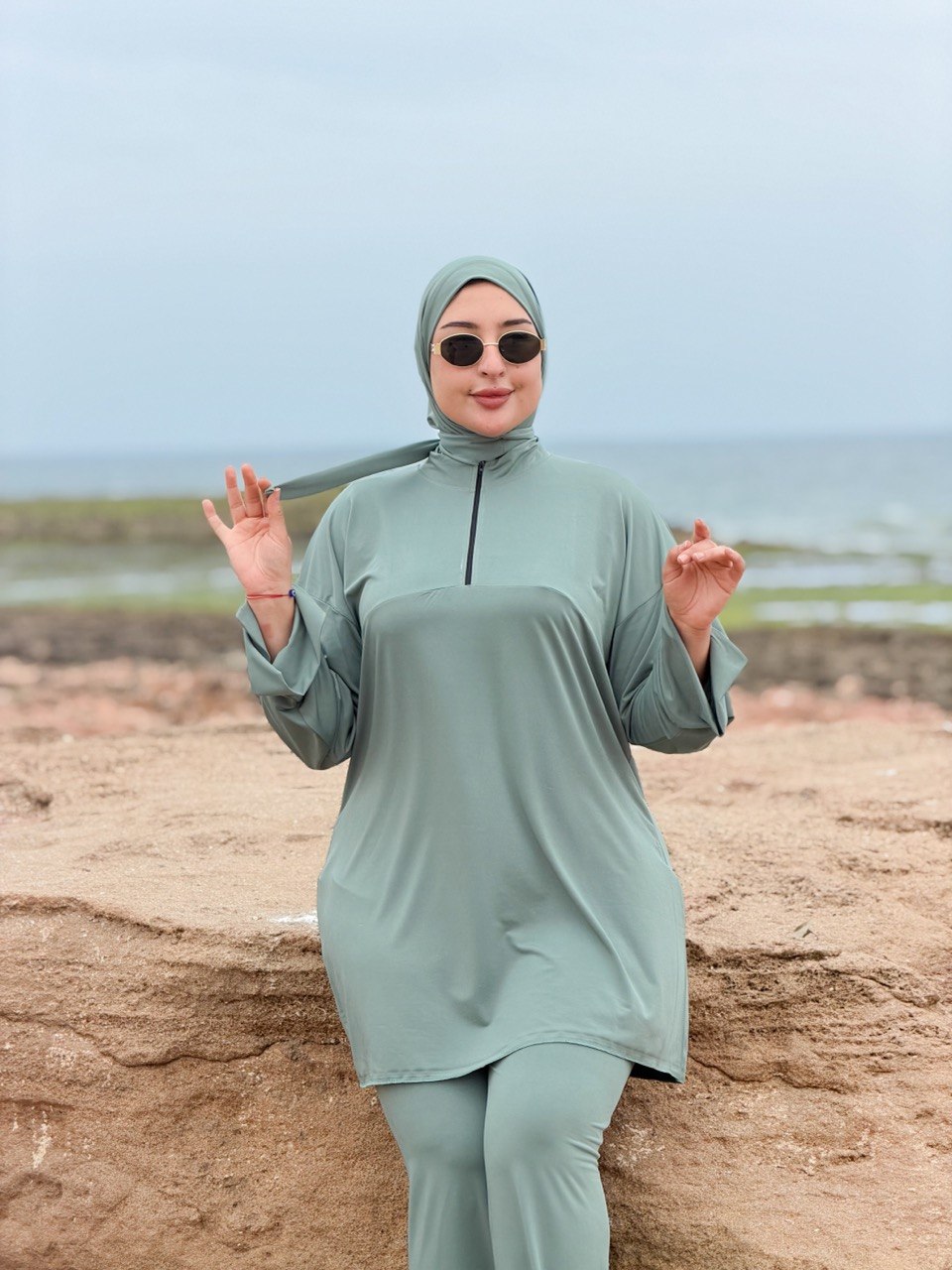 Burkini Simple : Ensemble Complet 4 Pièces