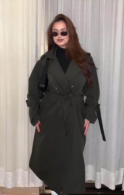 Trench-coat pour femme