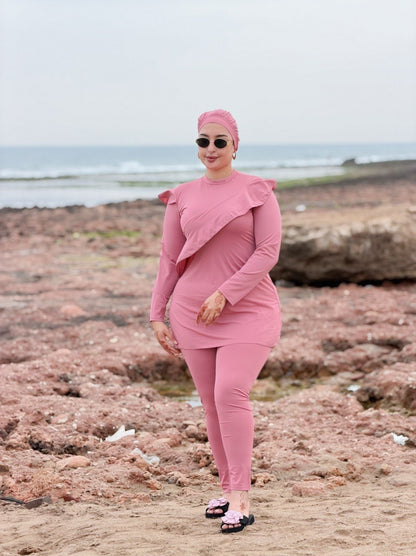 Burkini Simple :Composition de l'Ensemble (3 Pièces)
