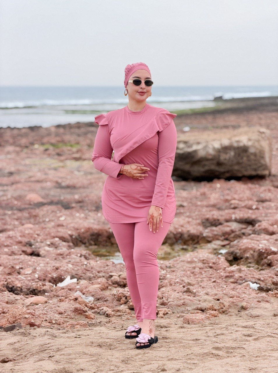 Burkini Simple :Composition de l'Ensemble (3 Pièces)