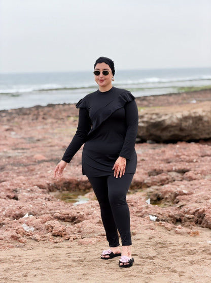 Burkini Simple :Composition de l'Ensemble (3 Pièces)