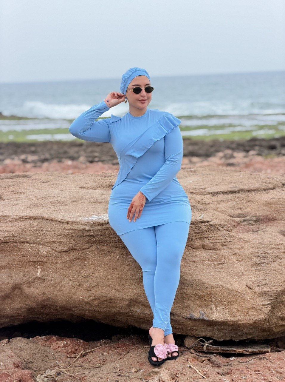 Burkini Simple :Composition de l'Ensemble (3 Pièces)