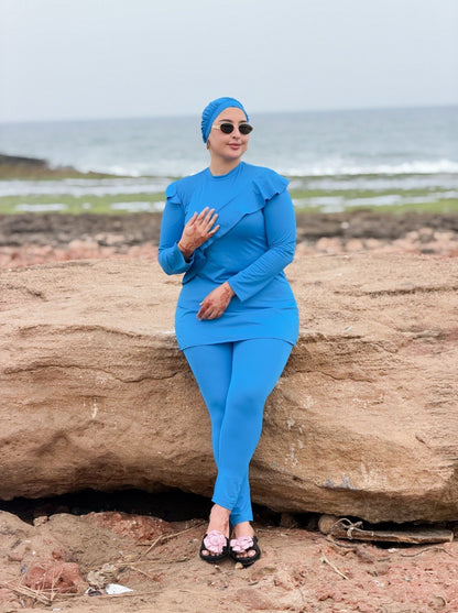 Burkini Simple :Composition de l'Ensemble (3 Pièces)