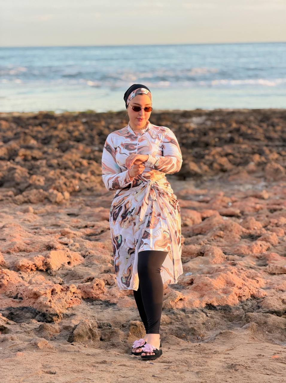 Burkini B Cach : Ensemble Complet 4 Pièces avec Cache-Maillot