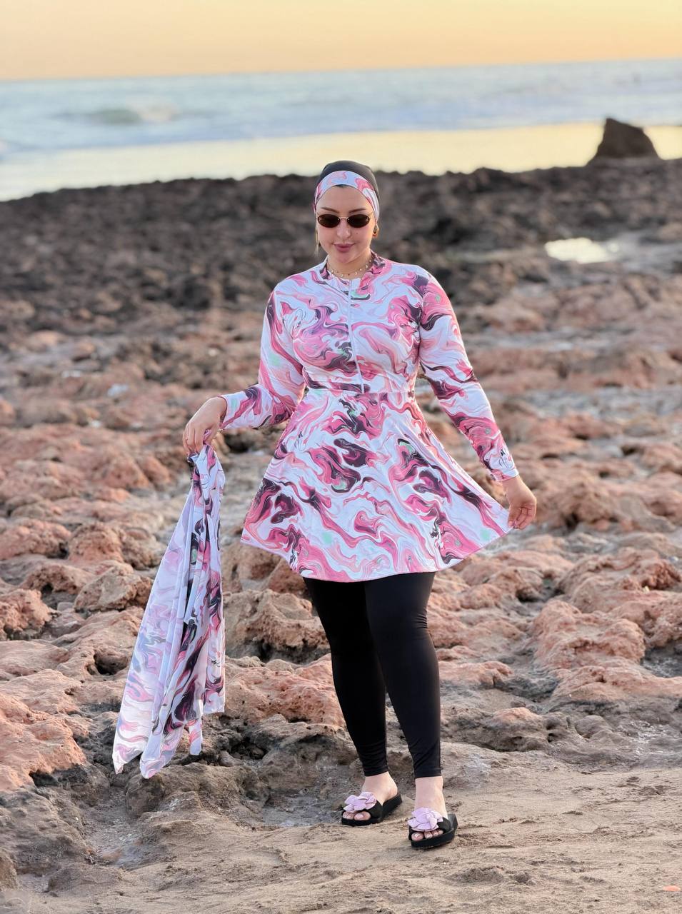 Burkini B Cach : Ensemble Complet 4 Pièces avec Cache-Maillot